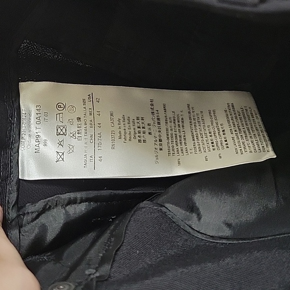 Giorgio Armani 100% Lana Wool Super 150 Trousers Size US 42 - Picture 4 of 6